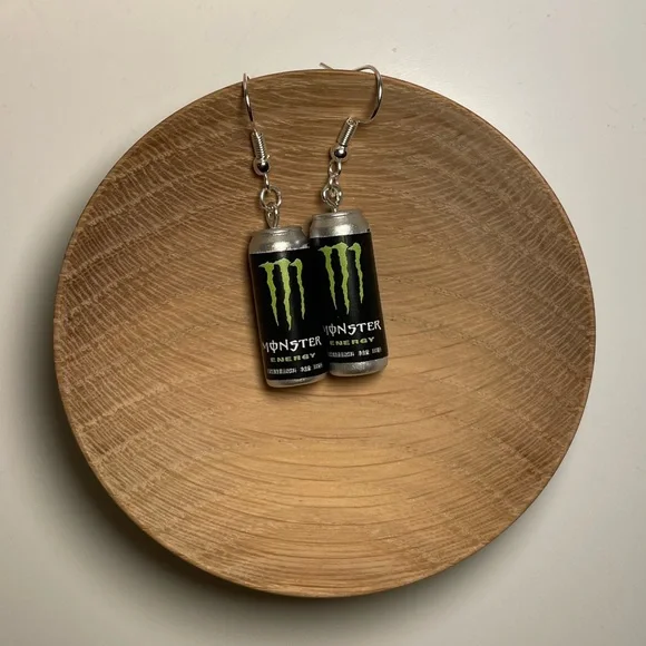 Energy Drink Dangle Earrings - Picture 2 of 3